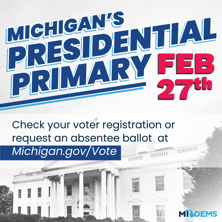 2024 Presidential Primary Michigan Democratic Party